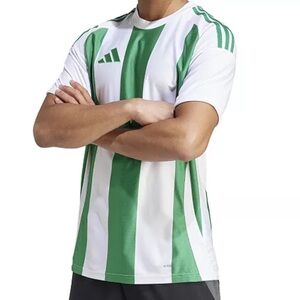 Adidas Men's Stripe Logo Jersey T-Shirt